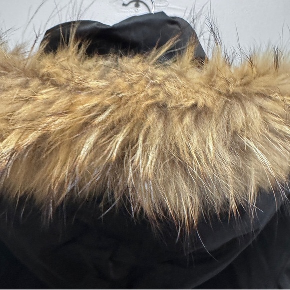 Soia & Kyo Yohann Down Insulated Bomber Black Real Fur Size Large - Picture 8 of 16